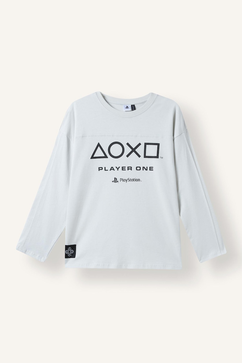 Young Boys - Teen Boys Stone Oversize Fit Long Sleeve T-Shirt
