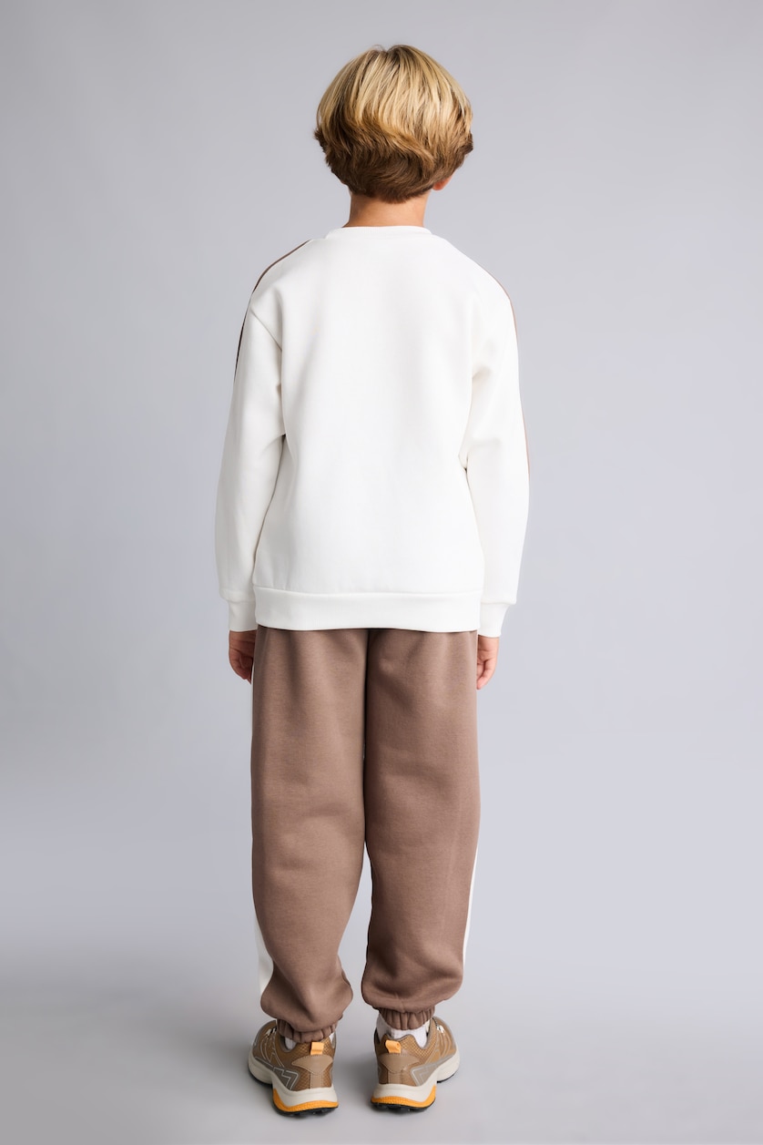 BOYS & TEENS Light Brown طقم اولادي سويت شيرت وسويت بانتس - قطعتين