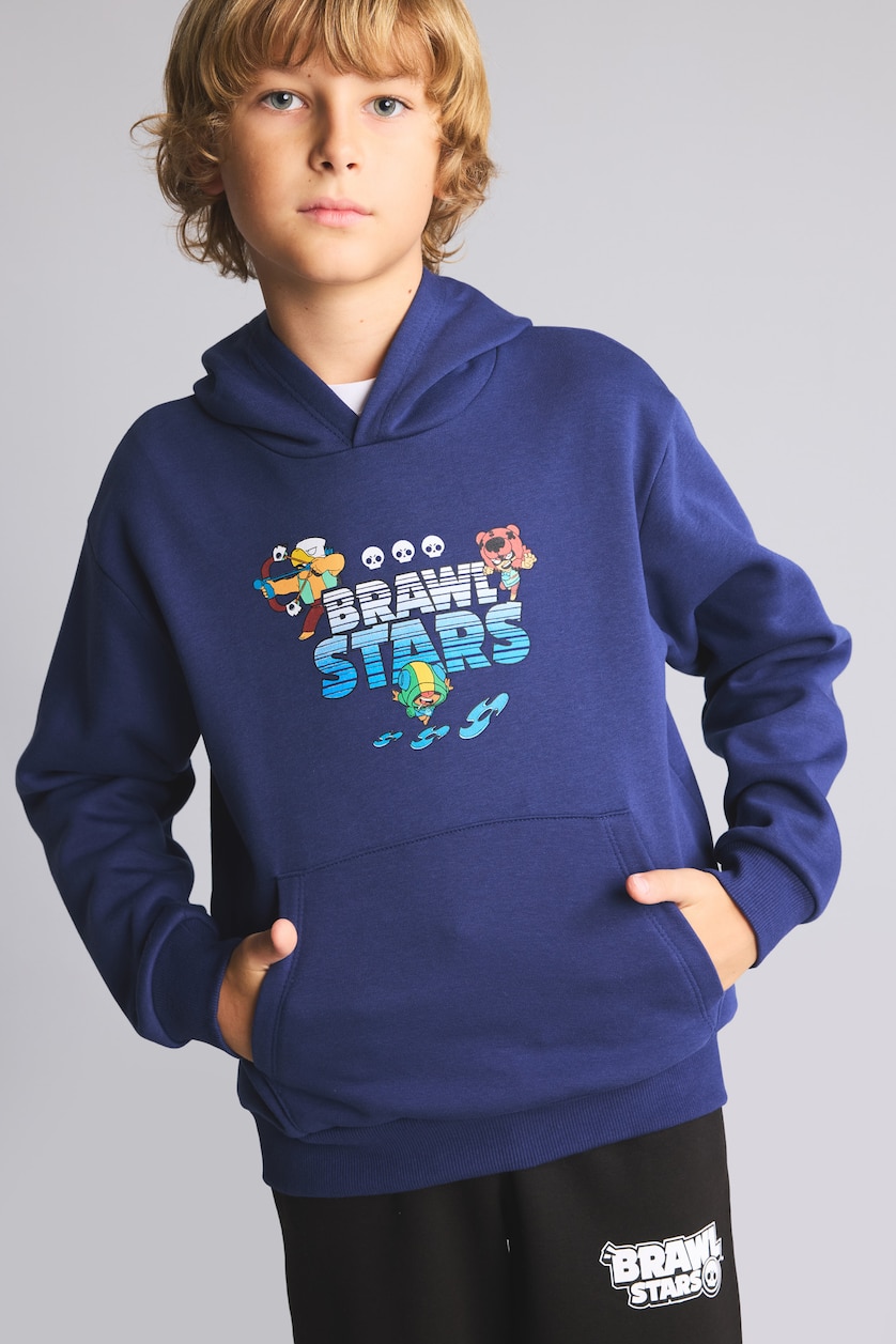 Young Boys - Teen Boys NAVY 2 piece Regular Fit Hooded Brawl Stars Set
