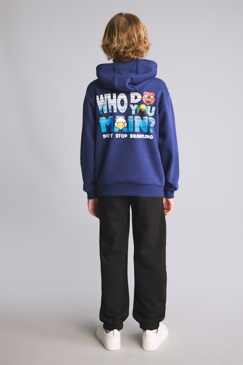 Young Boys - Teen Boys NAVY 2 piece Regular Fit Hooded Brawl Stars Set