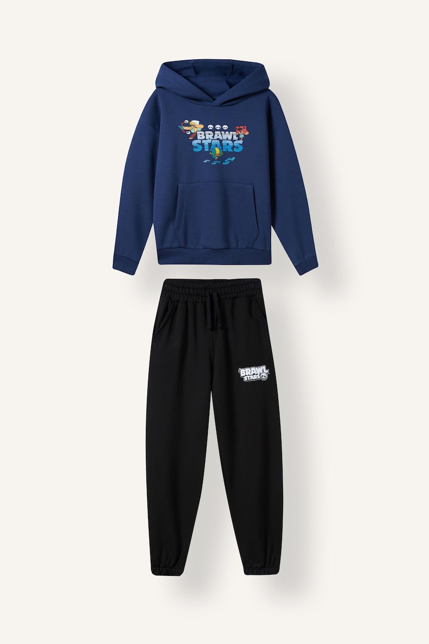 Young Boys - Teen Boys NAVY 2 piece Regular Fit Hooded Brawl Stars Set