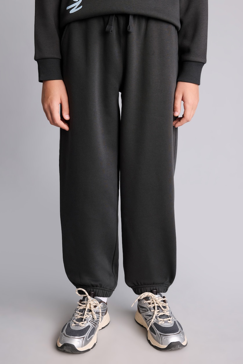 BOYS & TEENS Anthracite طقم قماش سميك قصة عادية
