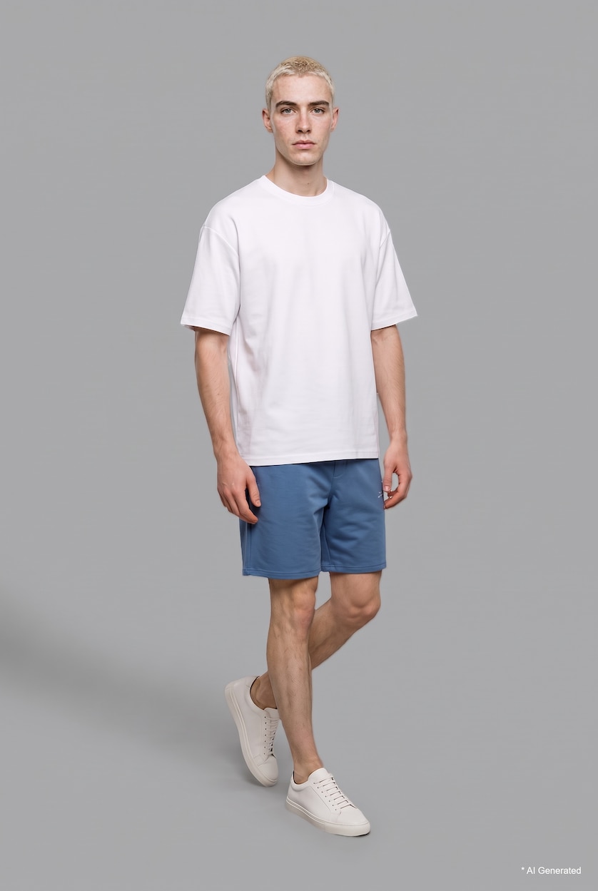 رجال أزرق Relax Fit Shorts