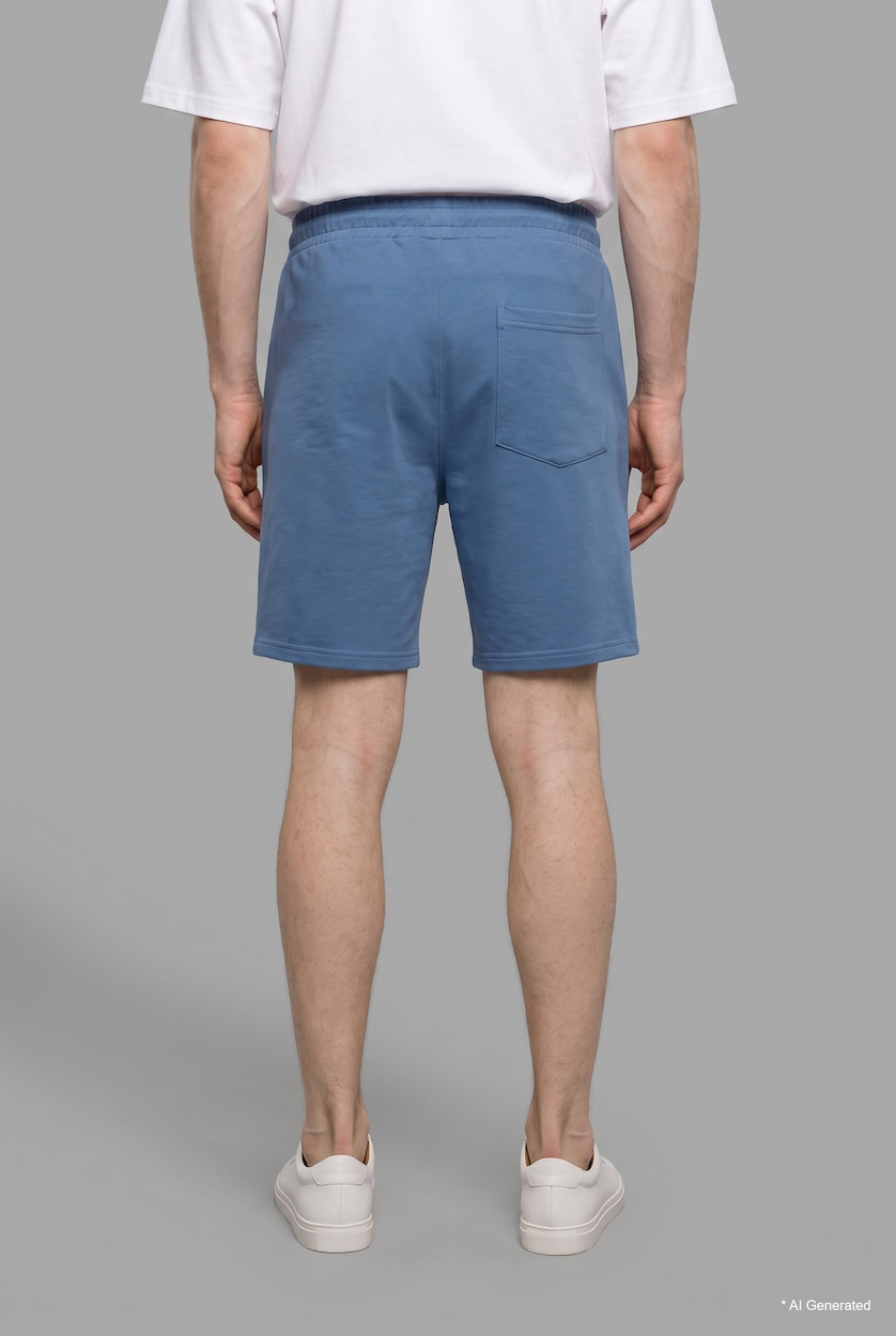 رجال أزرق Relax Fit Shorts