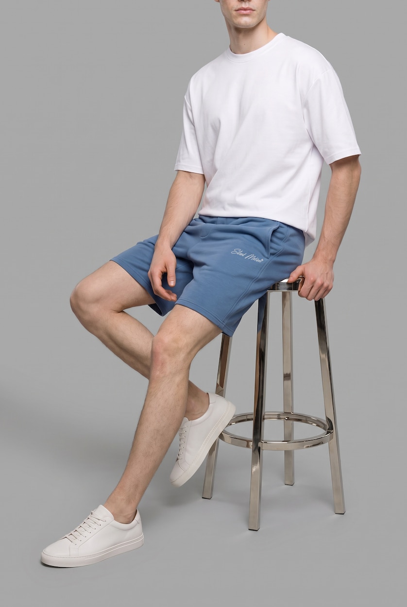 MAN Blue Relax Fit Shorts