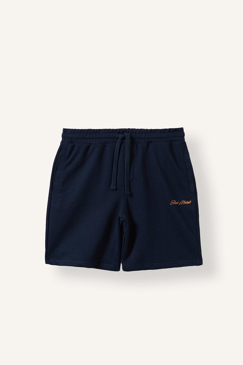 Men NAVY Relaxed Fit Elastic Waist Shorts