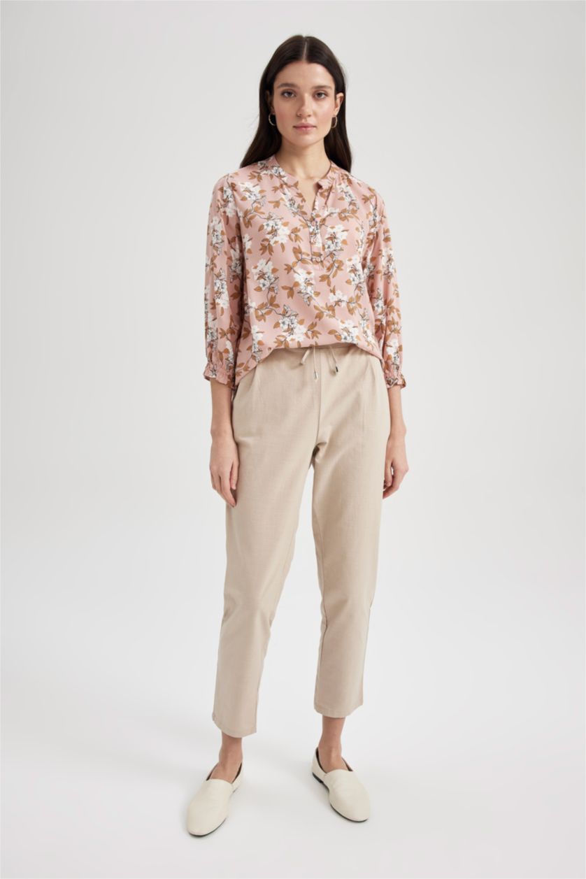 FEMME Rose Chemises à manches longues Col arrondi