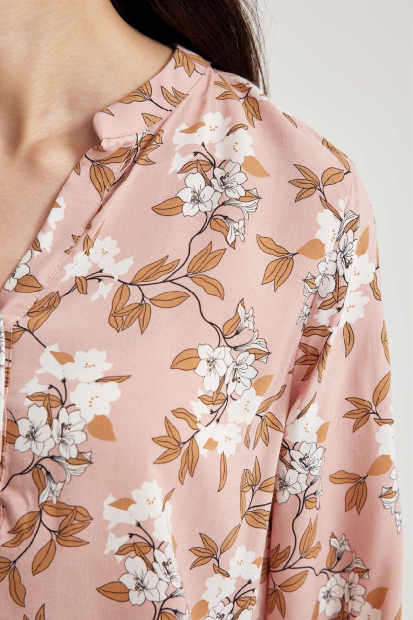 FEMME Rose Chemises à manches longues Col arrondi