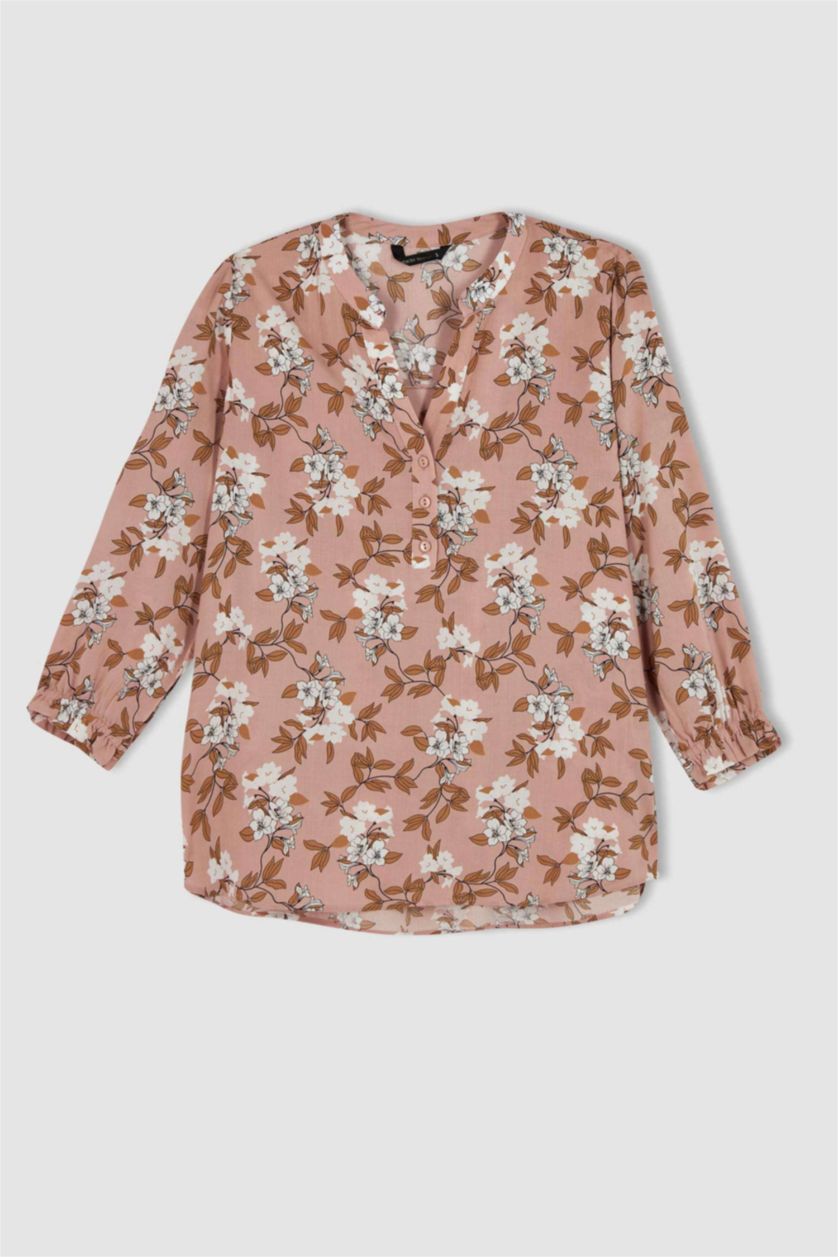 FEMME Rose Chemises à manches longues Col arrondi