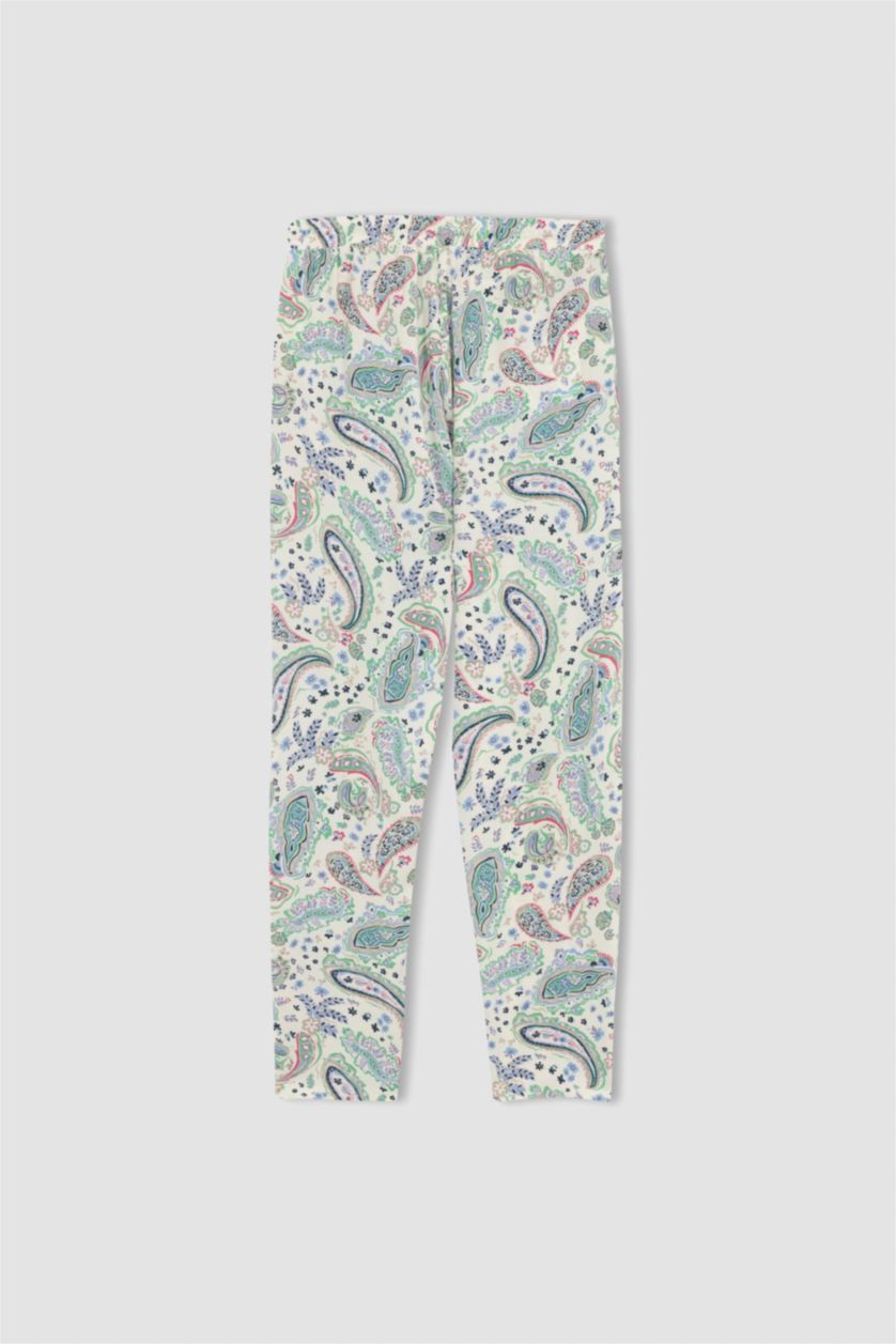 FEMME Écru Pantalons Viscose Taille haute à poches Harem