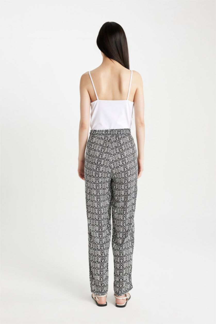WOMAN Black High Waist Harem Trousers