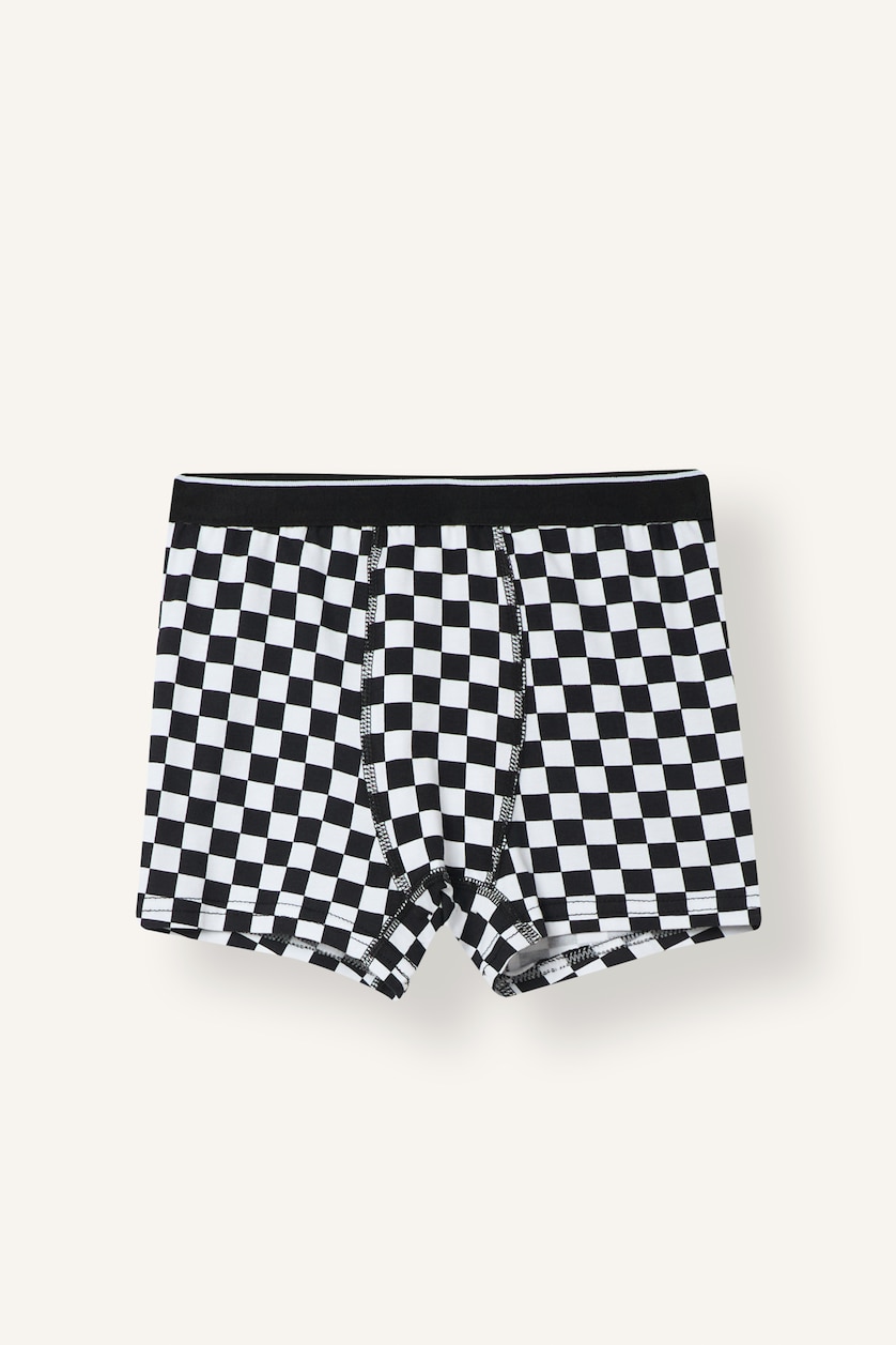 Young Boys - Teen Boys Blue Boy 3 piece Plaid Boxer