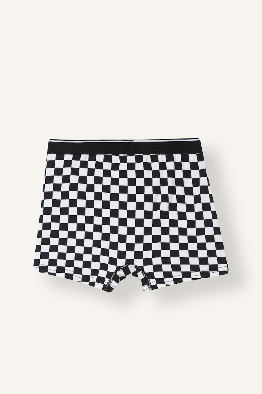 Young Boys - Teen Boys Blue Boy 3 piece Plaid Boxer