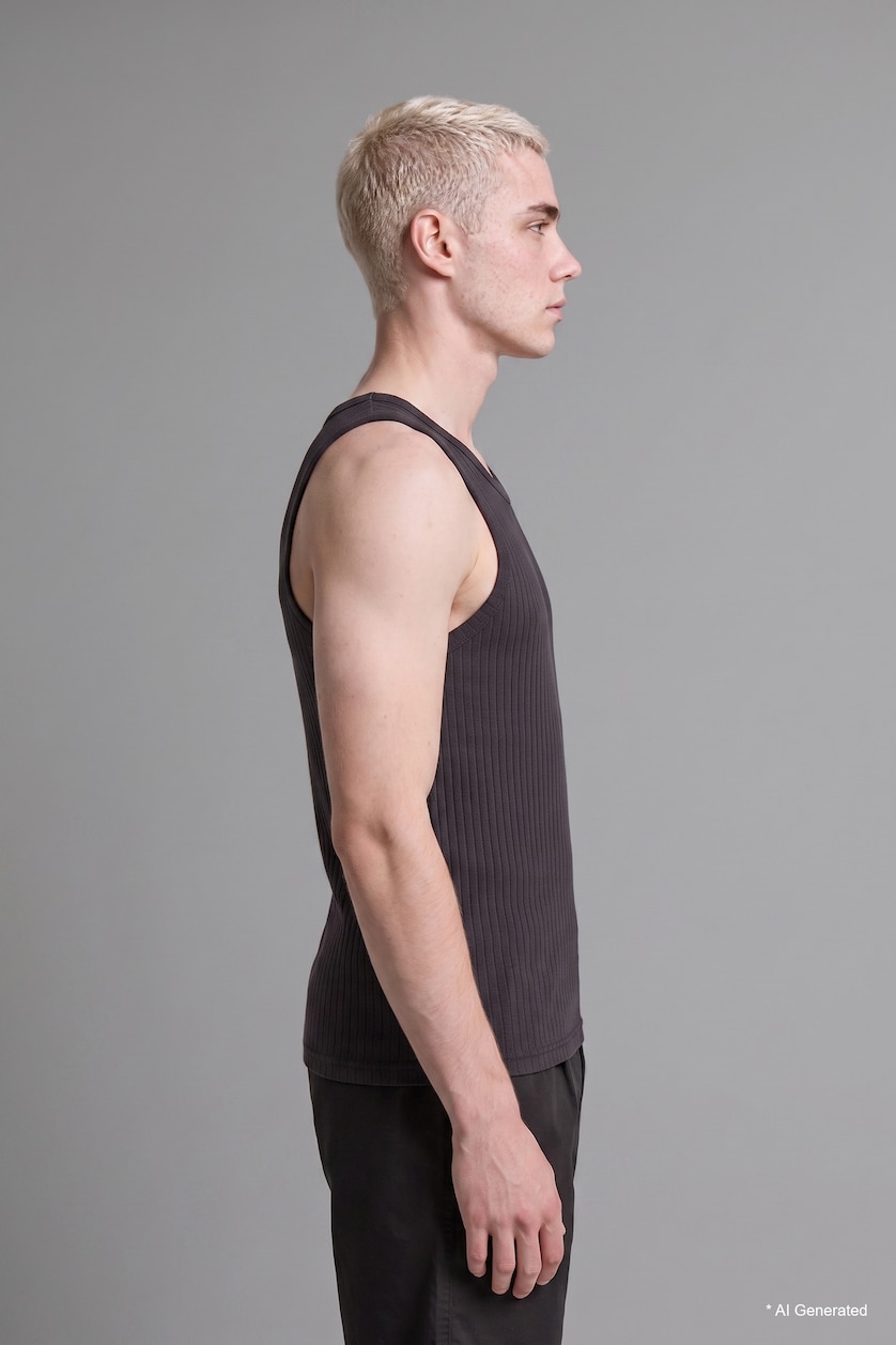 Men Anthracite 100% Cotton Relax Fit Shorts