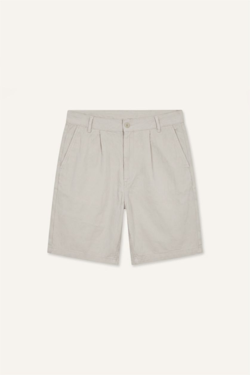 Erkek Taş Relaxed Fit Bermuda Şort