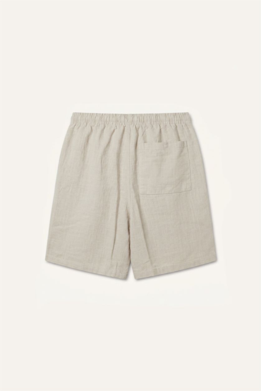 Erkek Kum Relaxed Fit Bermuda Şort