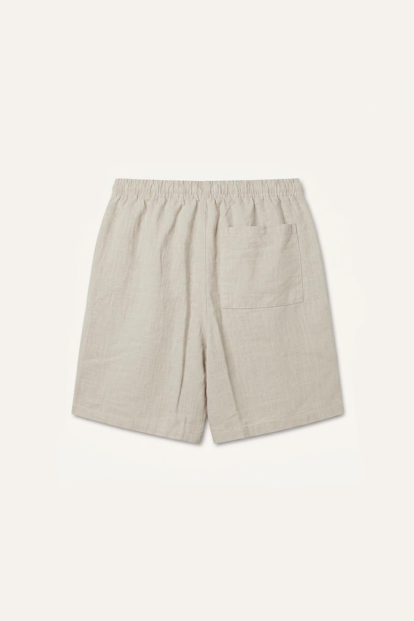 Erkek Kum %100 Pamuk Relaxed Fit Bermuda Şort