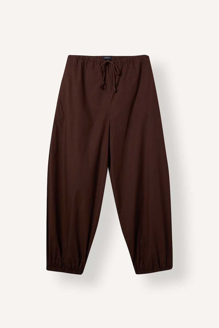 Women Brown Normal Waist Balloon Fit Trousers