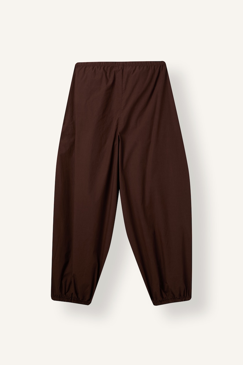 Women Brown Normal Waist Balloon Fit Trousers