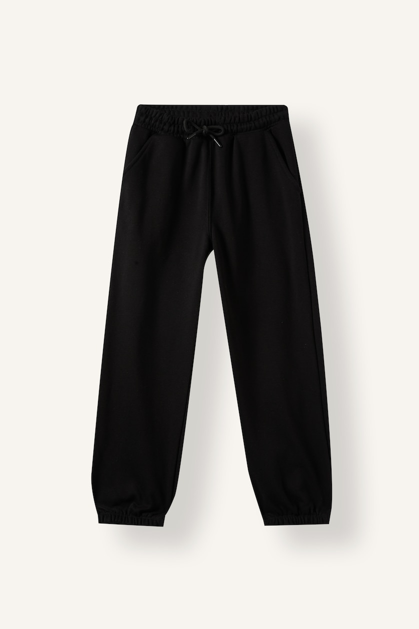 Young Boys - Teen Boys Black Man 2 piece Regular Fit High Neck Set