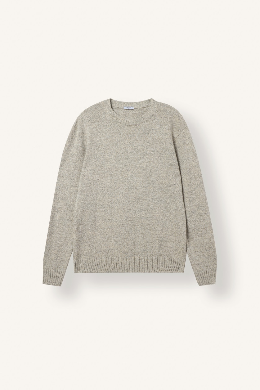 Men Sand Standard Fit Knitwear Pullover