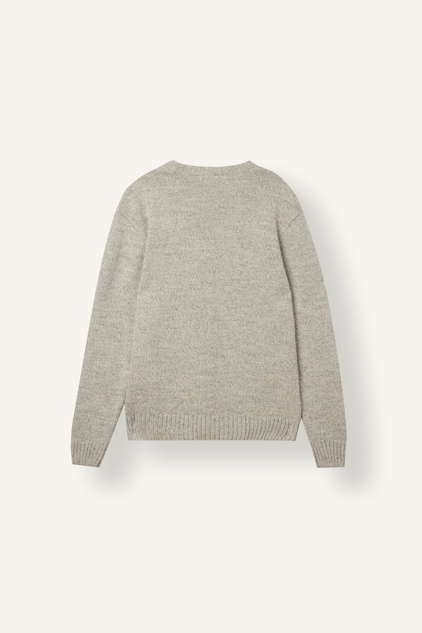 Men Sand Standard Fit Knitwear Pullover