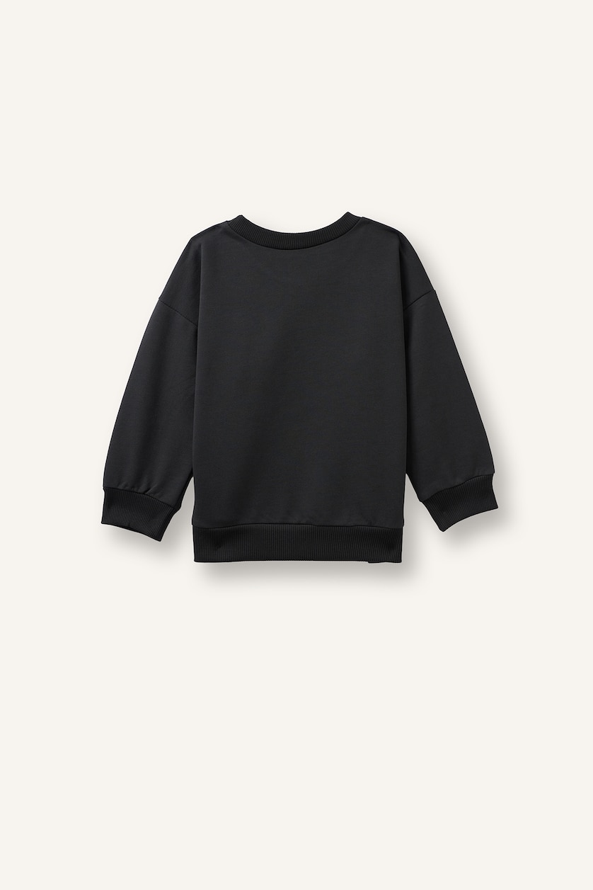 Baby Boys Anthracite Oversize Fit Animal Print Sweatshirt