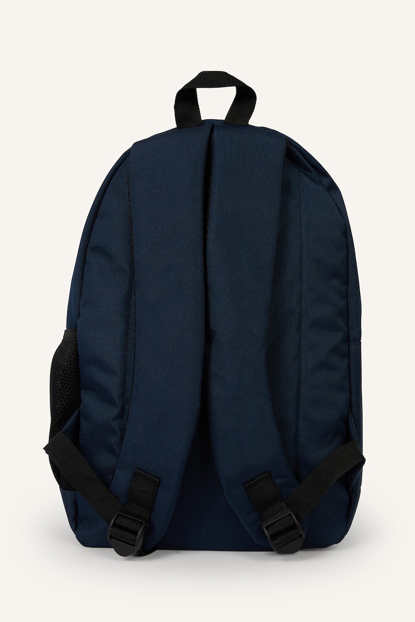 Erkek Çocuk - Genç Erkek Lacivert Unisex Yazı Baskılı Sırt Çantası
