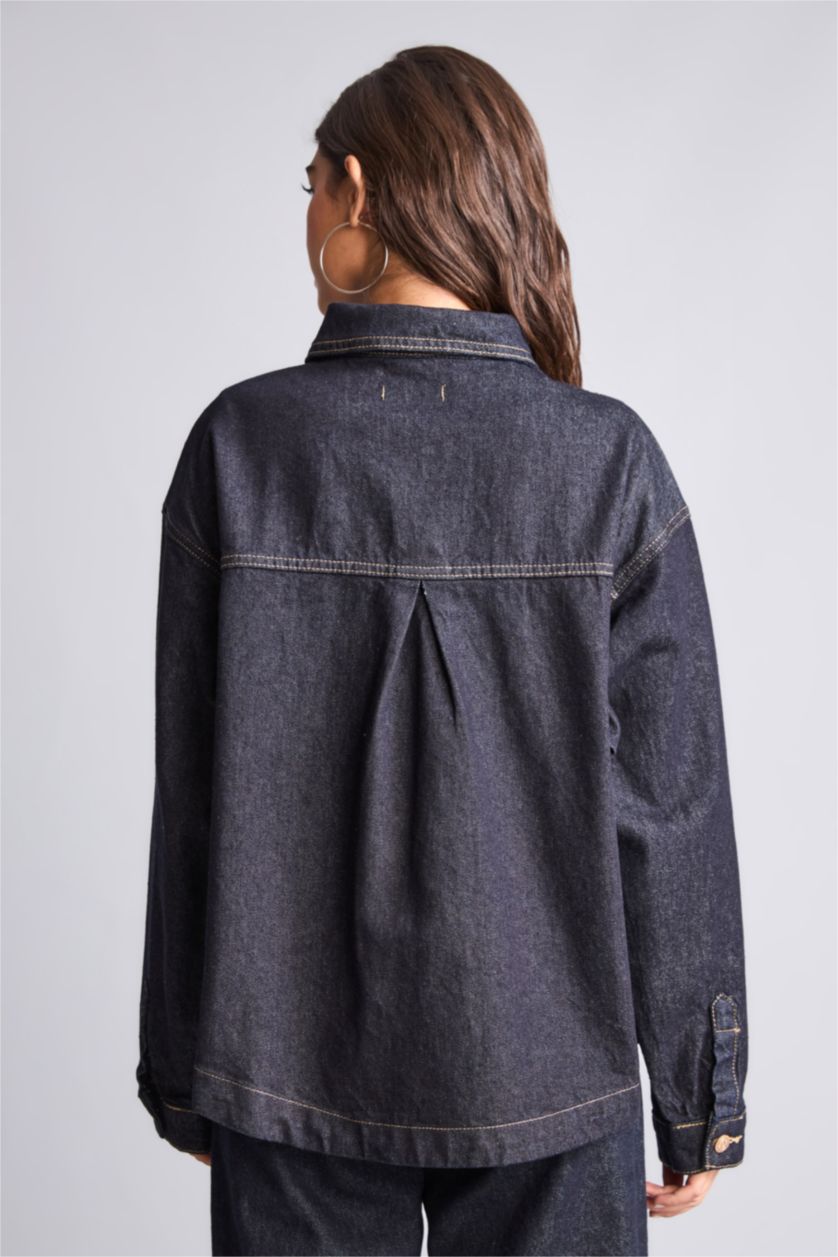 Women Blue Black Jacket