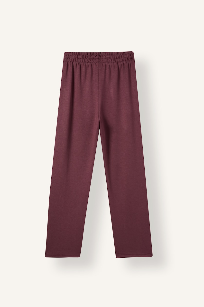 Young Girls - Teen Girls Dark Purple Woman jogger Elastic Band Trousers