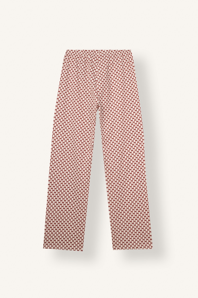 Kadın Açık Kahve V Yaka Regular Fit 2'li Pijama Takımı