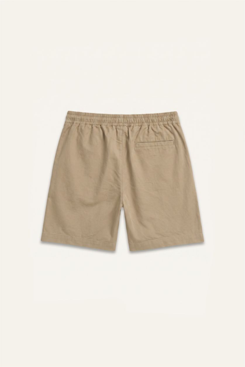 Erkek Bej Relaxed Fit Bermuda Şort