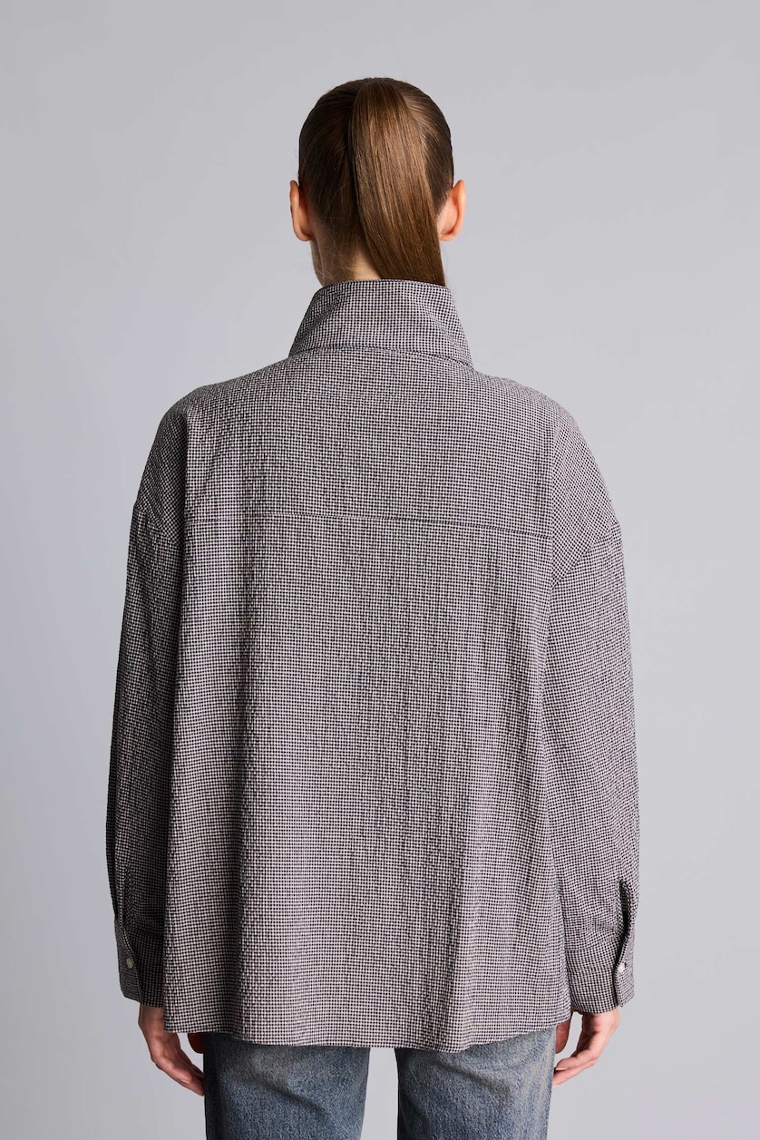 Women NAVY Regular Fit Crinkle Fabric Long Sleeve Tunic