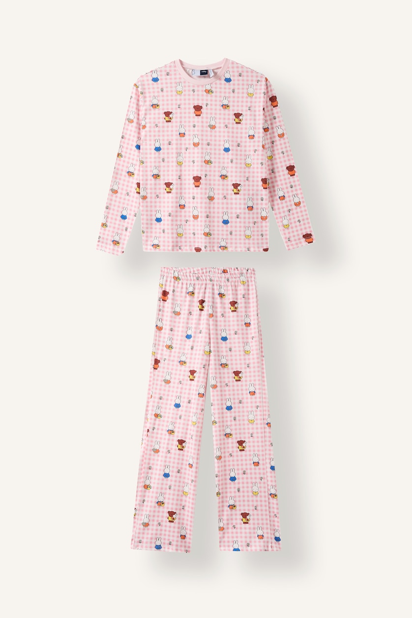 Young Girls - Teen Girls Ecru 2 piece Regular Fit Knitted Pyjamas