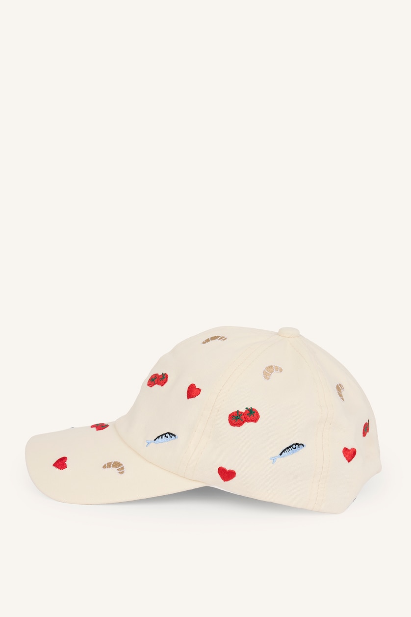 Women Beige Woman Cotton Hat