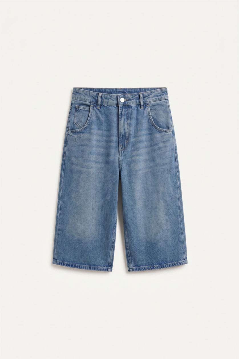 Men Blue Bermuda