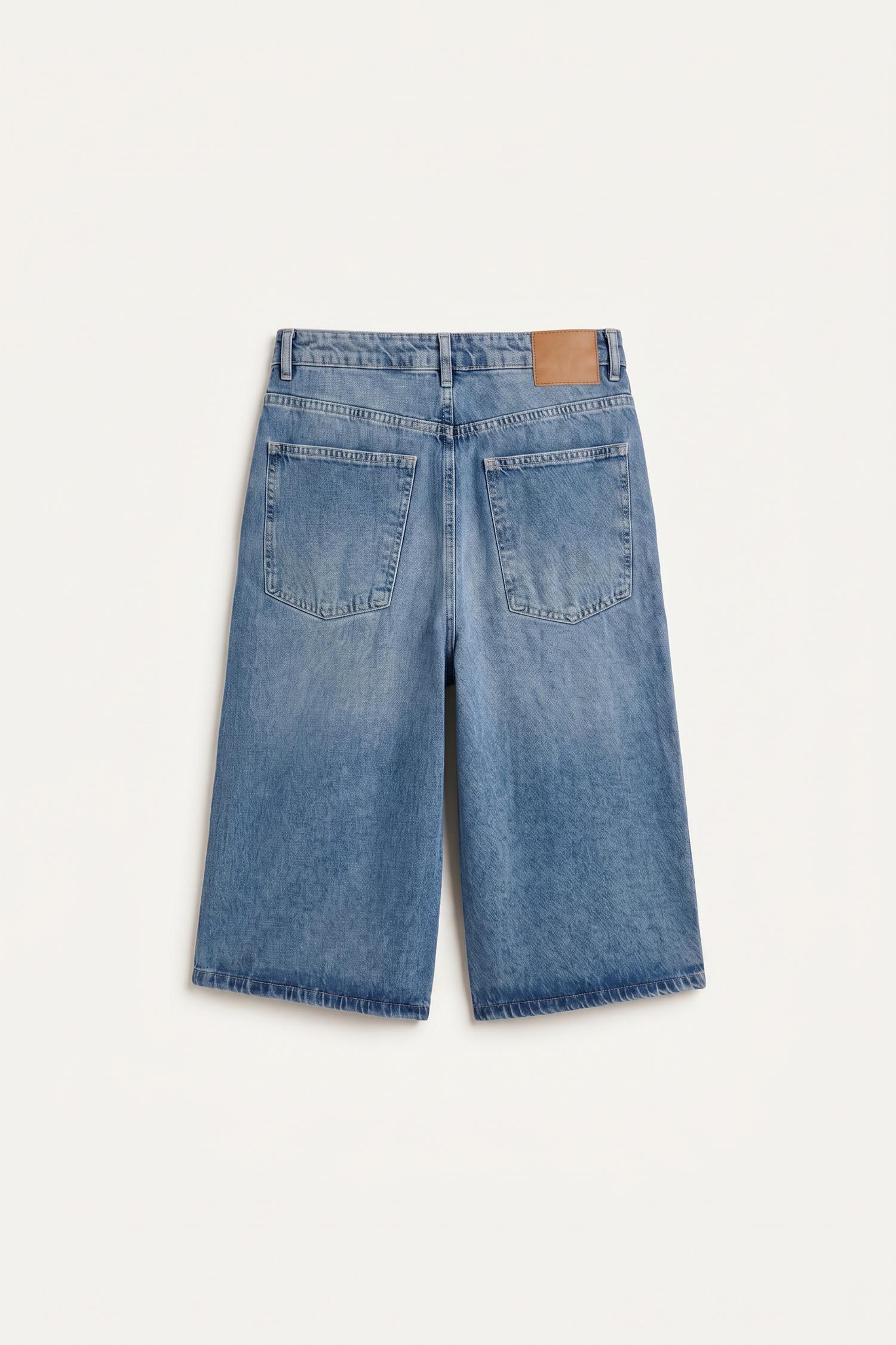 MAN Blue Baggy Fit Denim Shorts
