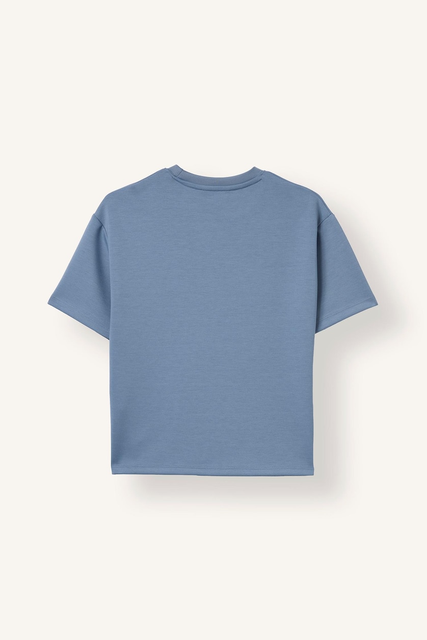 BOYS & TEENS Blue Boy Printed Relax Fit T-Shirt