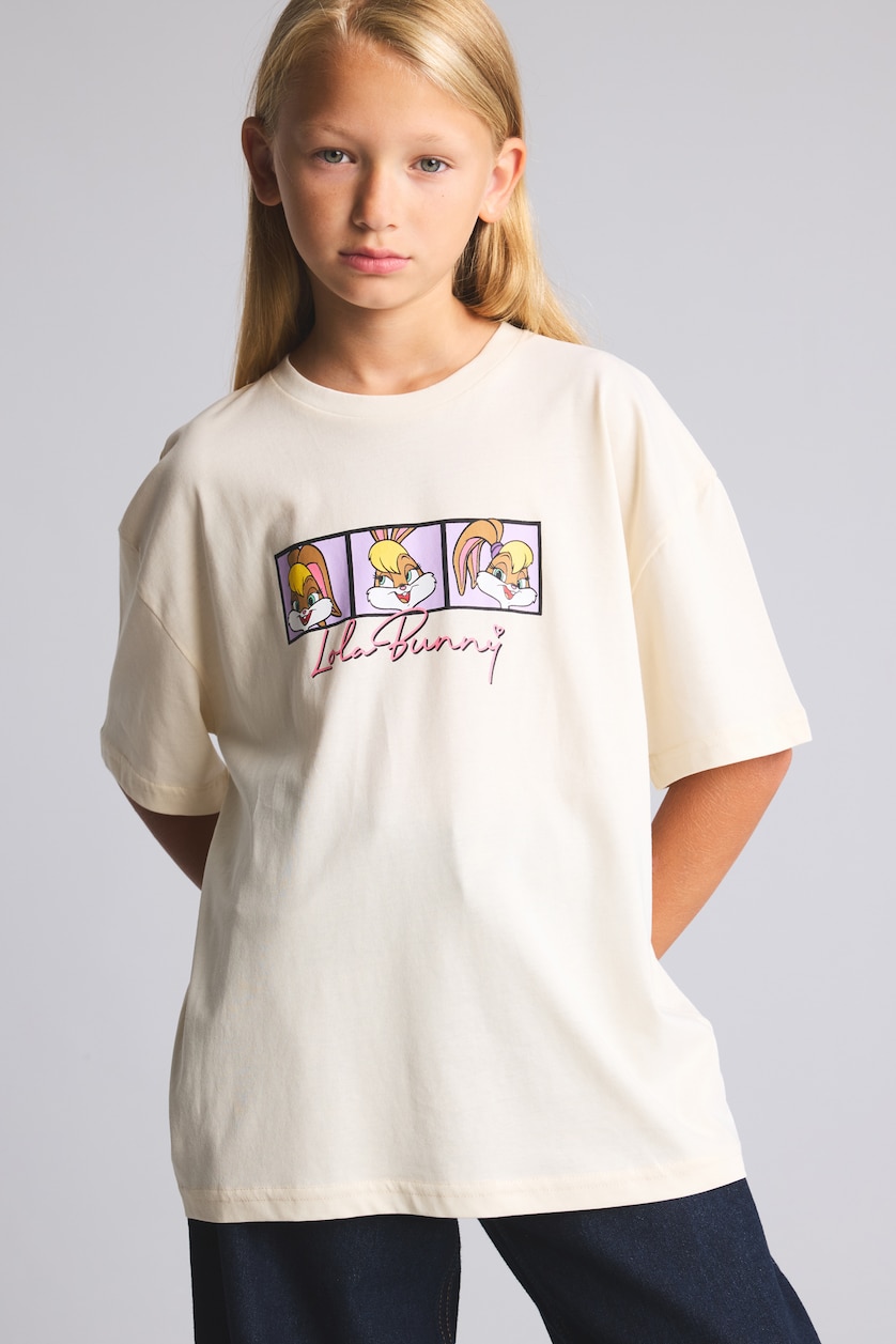 GIRLS & TEENS Ecru Girl Looney Tunes Regular Fit T-Shirt