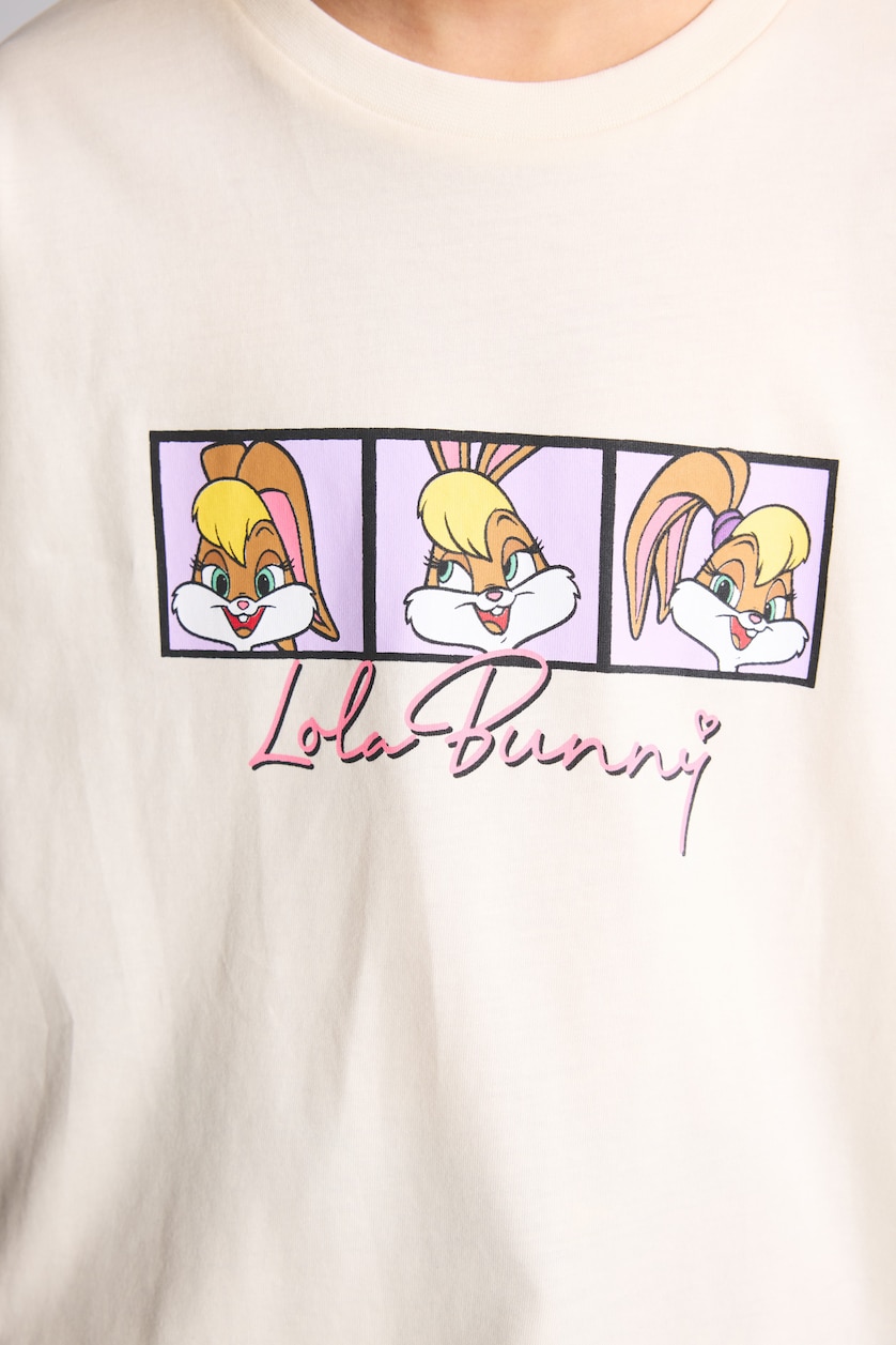 GIRLS & TEENS Ecru Girl Looney Tunes Regular Fit T-Shirt