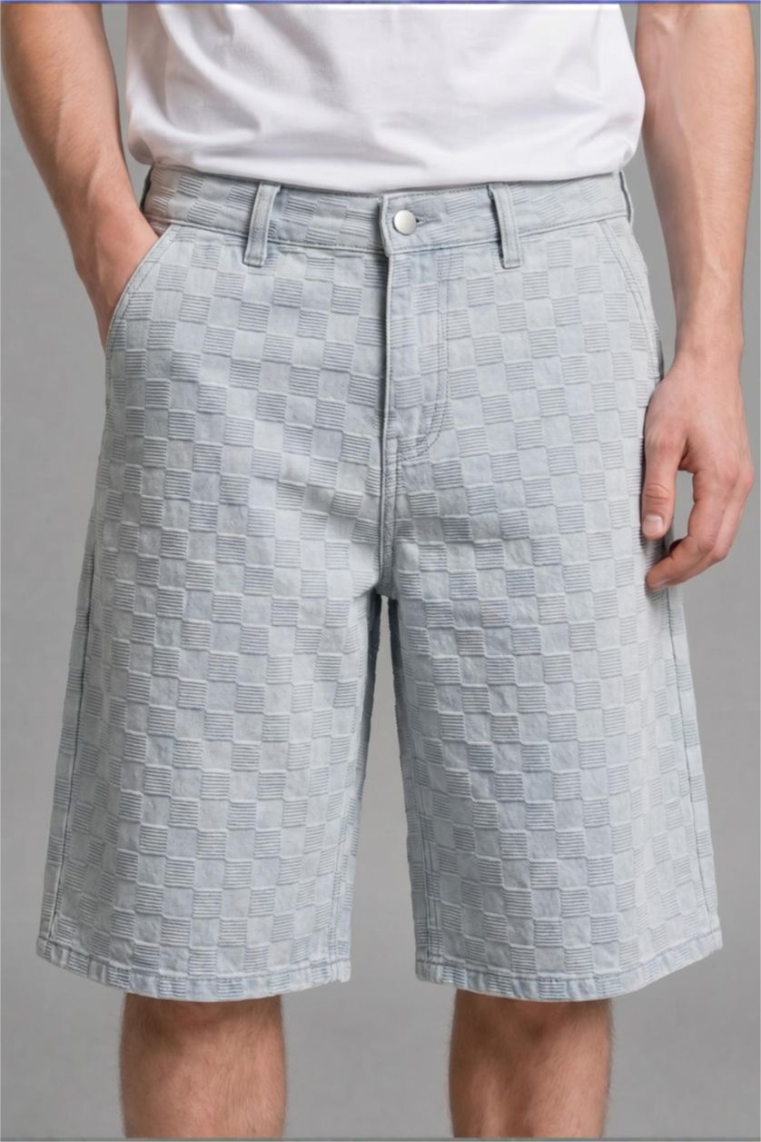 Man Light Blue Baggy Fit