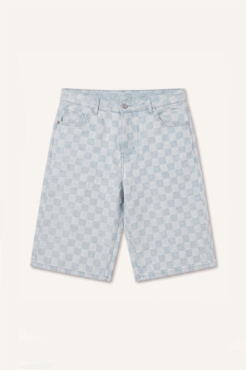 Man Light Blue Baggy Fit