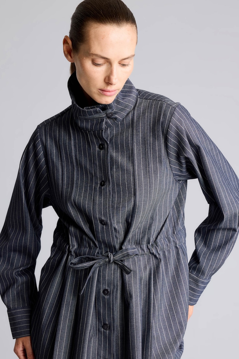 Woman NAVY Regular Fit Denim Look Long Sleeve Tunic