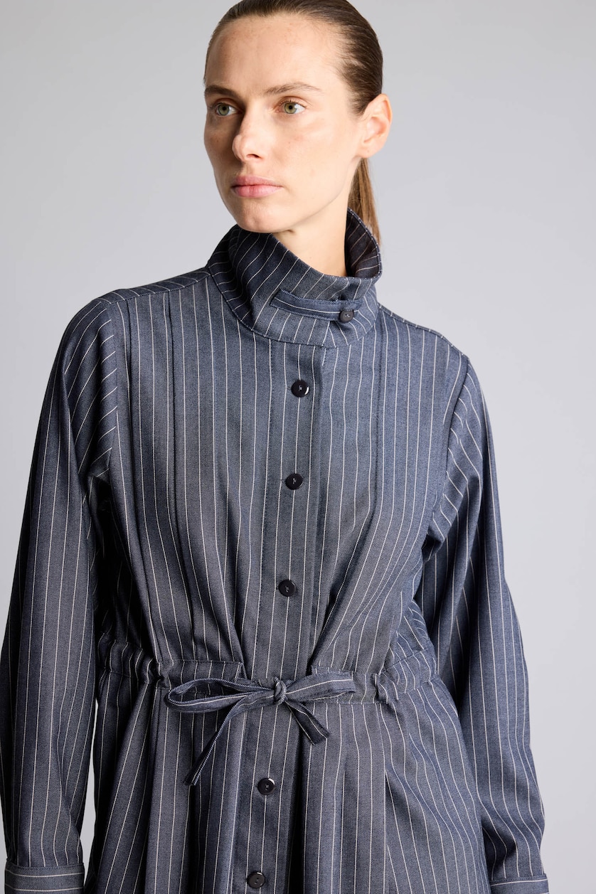 Woman NAVY Regular Fit Denim Look Long Sleeve Tunic