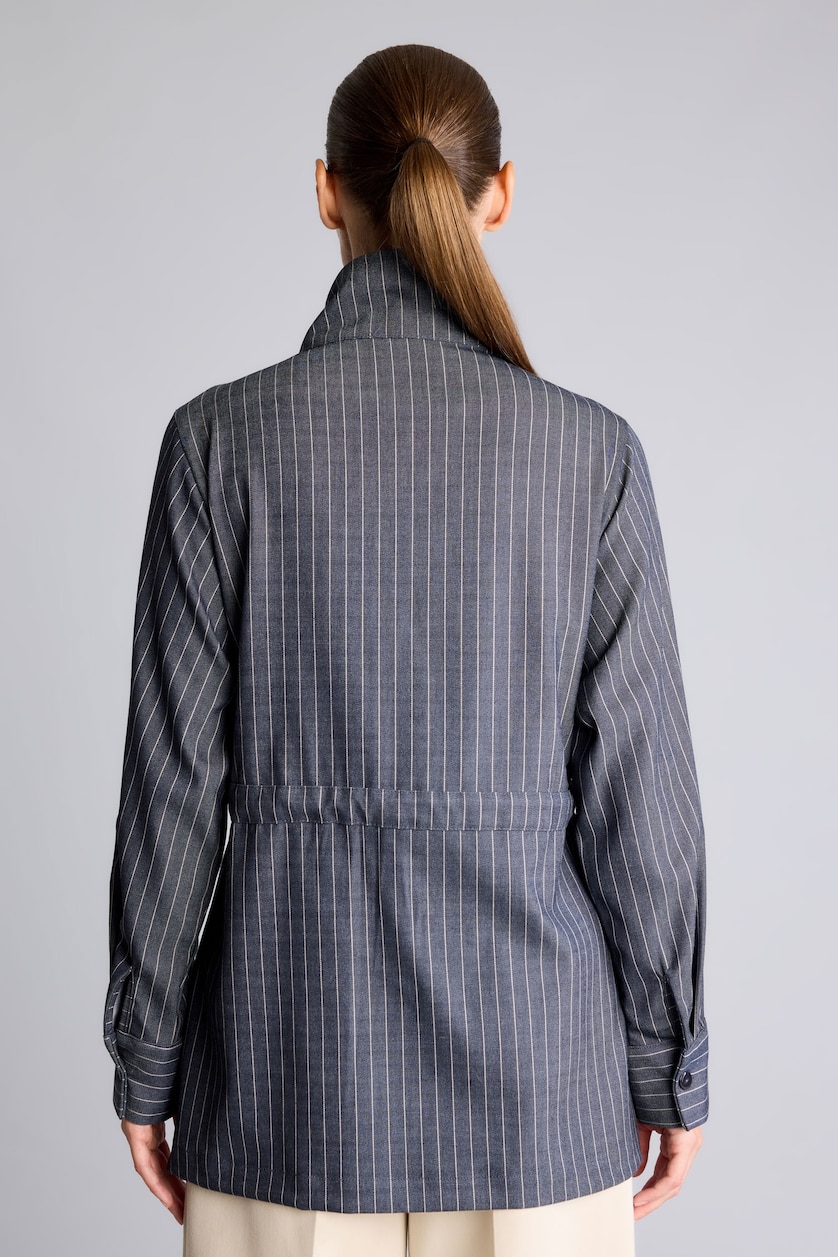 Woman NAVY Regular Fit Denim Look Long Sleeve Tunic