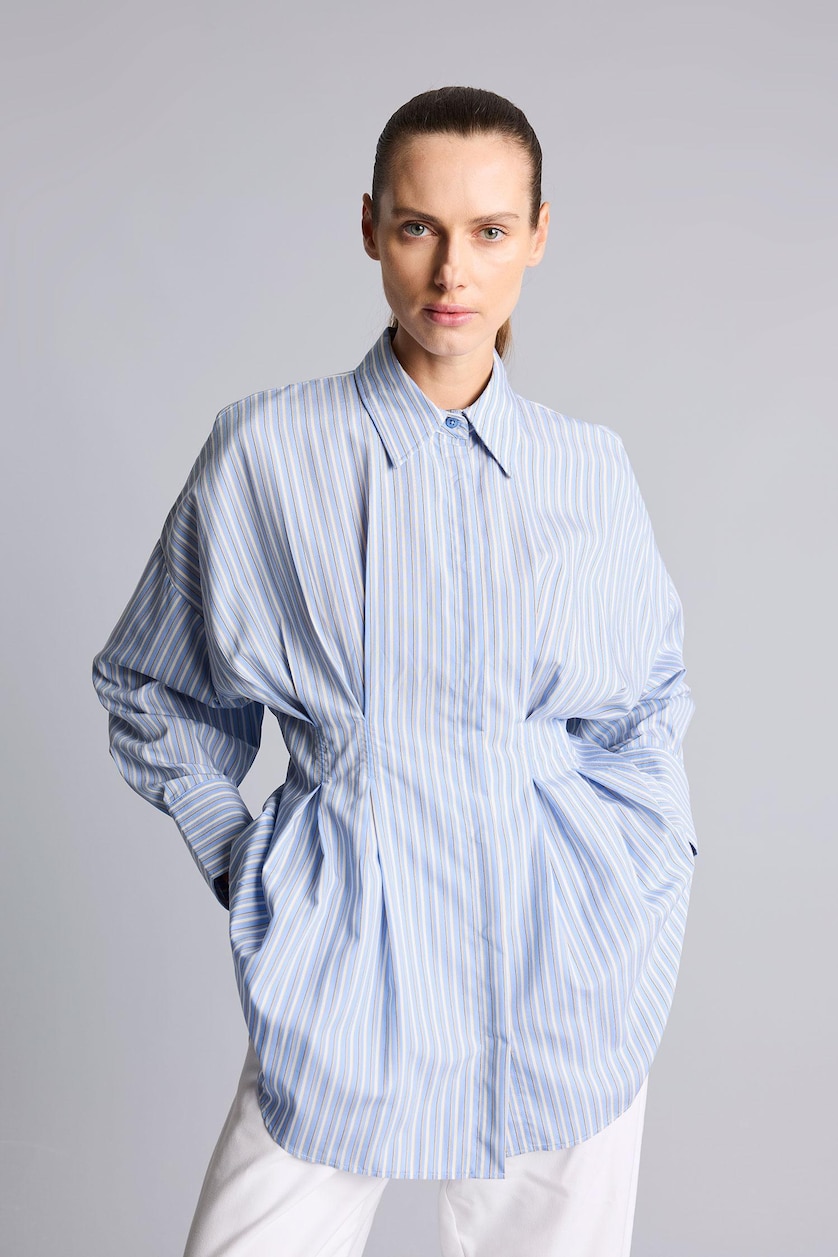 WOMAN Blue Slim Fit Long Sleeve Tunic
