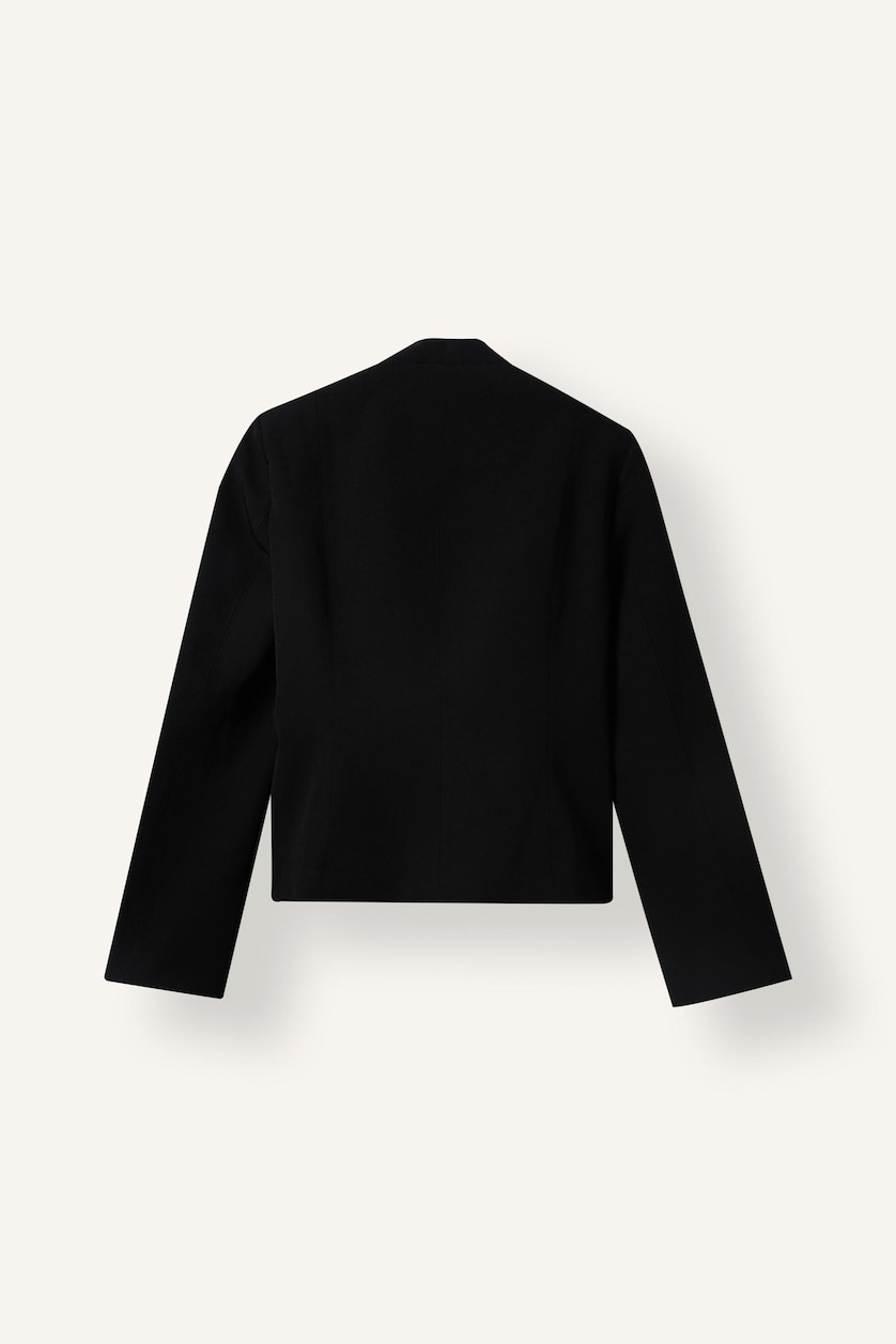 Women Black Regular Fit Woven Blazer