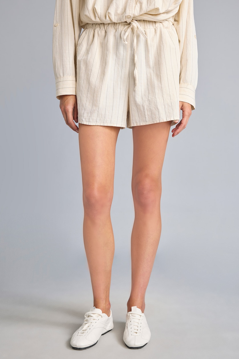 نساء أسود Linen Blended