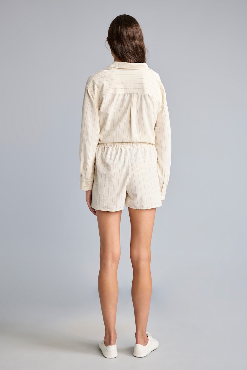 نساء أسود Linen Blended