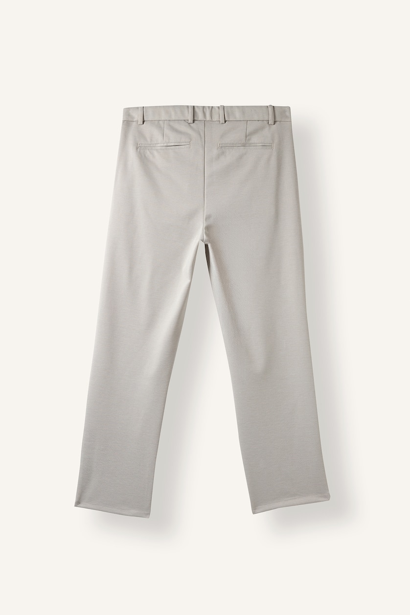 Erkek Bej Regular Fit Bağcıklı Pantolon